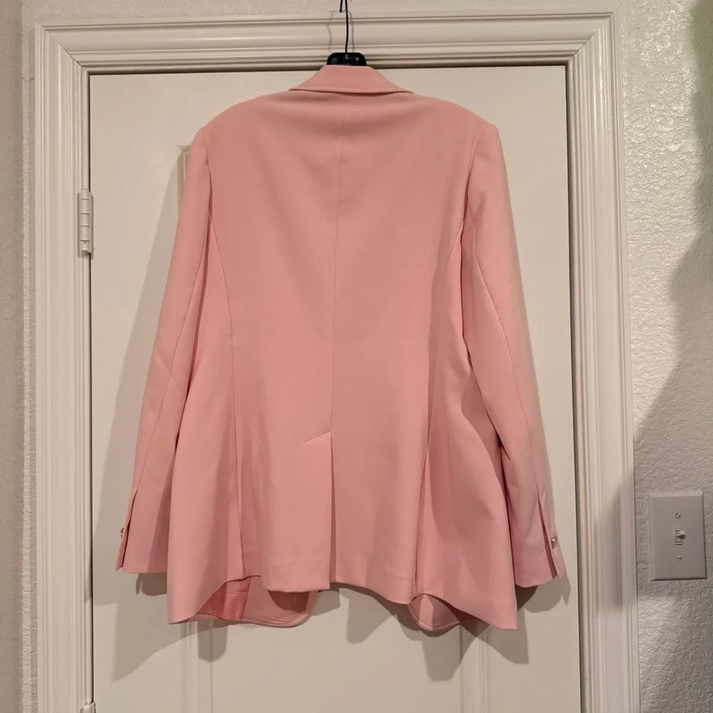 NWT ANNE KLEIN PINK BLAZER SIZE MEDIUM - Picture 2 of 5